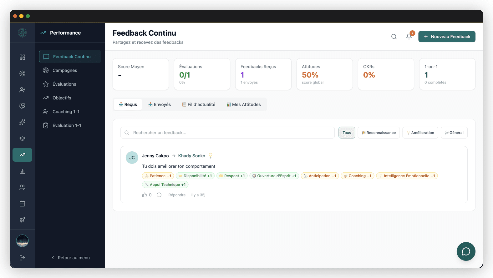 Performance & Feedback